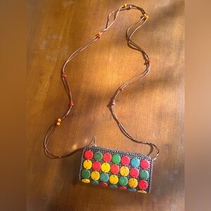 Handmade coconut wood shell bag